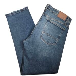 Orvis Mens Denim Jeans Five Pocket Straight Leg Casual Blue Size 41x34‎